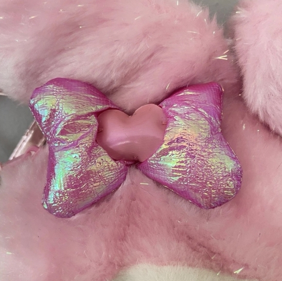 Sanrio My Melody Pink Plush Crossbody Bag 2007 Hello Kitty Rare Collectible - Picture 2 of 15